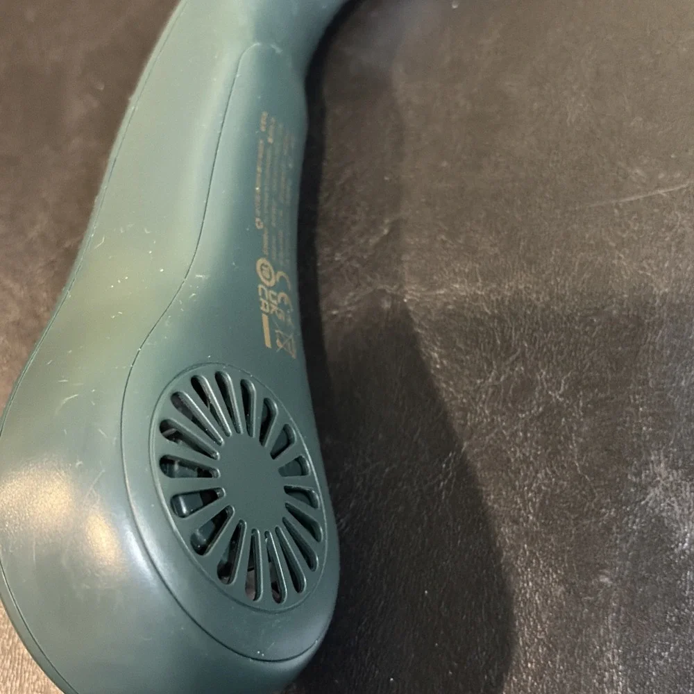 JISULIFE Neck Fan, Personal Wearable Fan, Portable Bladeless Fan, 3 Speeds Green